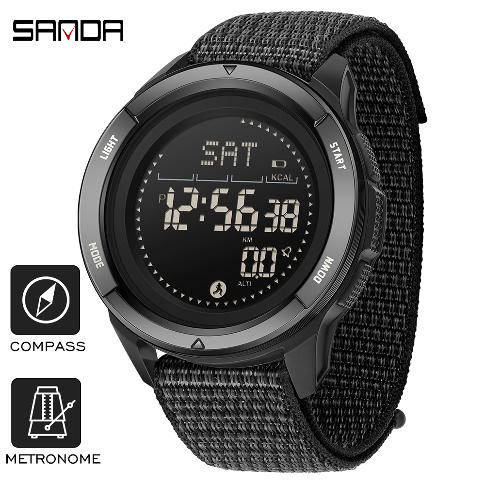 SANDA Brand Electronic Watches - Compass Lensatic 评论和价格