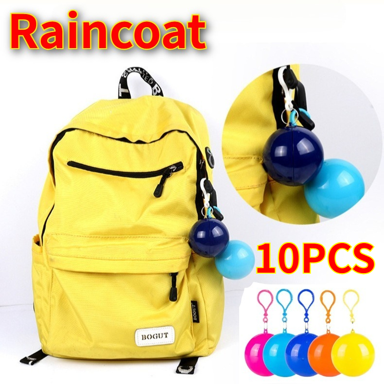 10PCS Colorful Mini Portable R - Emergency Poncho Rain 评论和价格