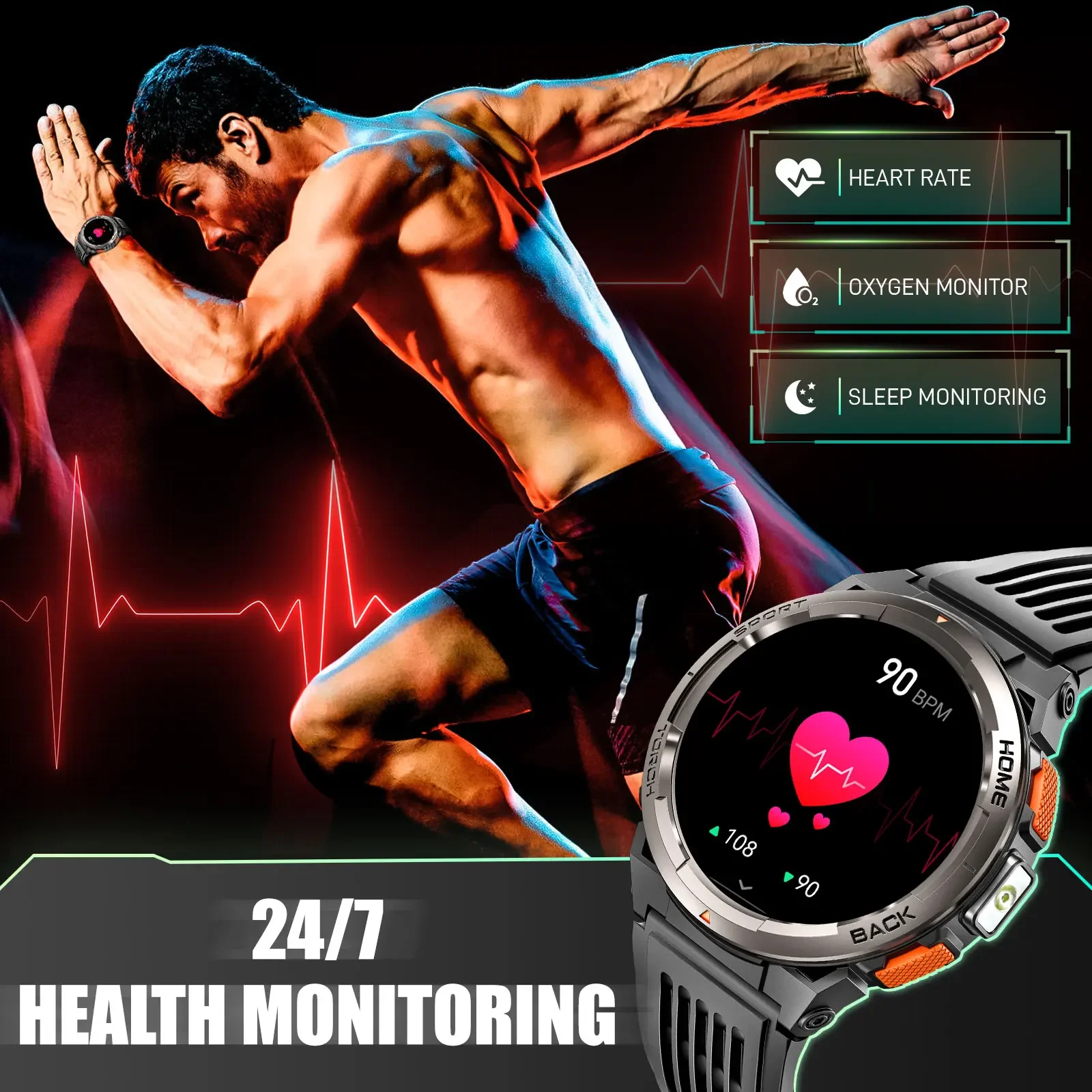 EIGIIS Smart Watch KE5 2024 3A - Compass Lensatic 评论和价格