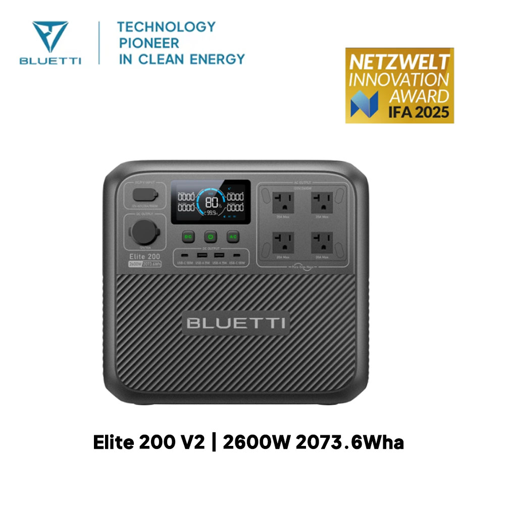 【Renew】BLUETTI Elite 200 V2 Po - Solar Emergency Charger 评论和价格