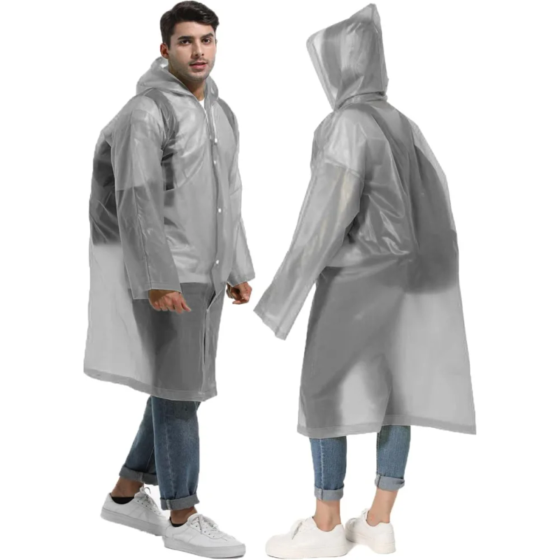 Disposable Adults Reusable Rai - Emergency Poncho Rain 评论和价格
